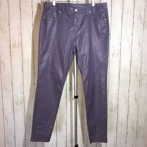 Simply by Vera Wang Purple Denim Pants Size 10